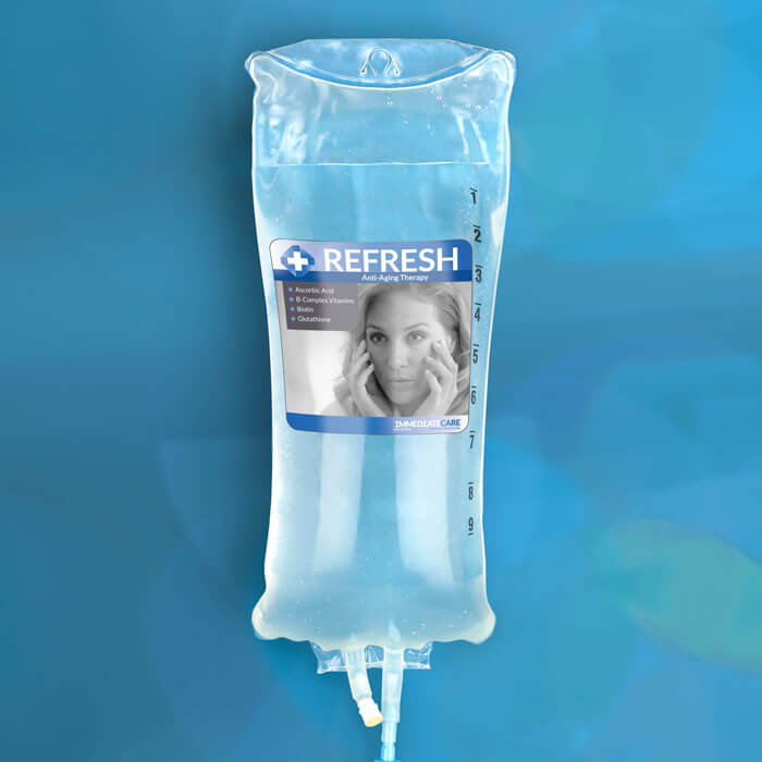 Refresh anti-aging infusion therapy IV bag