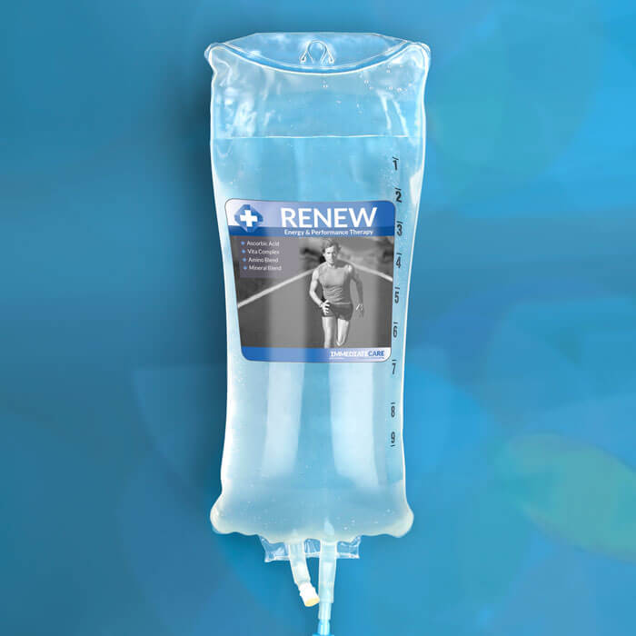 Renew energy and performance infusion therapy IV bag