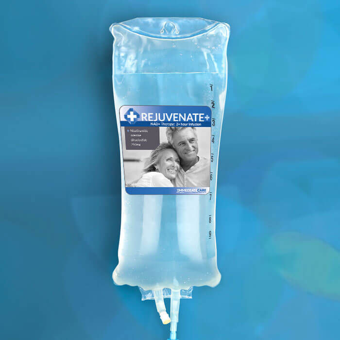 Rejuvenate infusion therapy IV bag for reducing internal inflammation